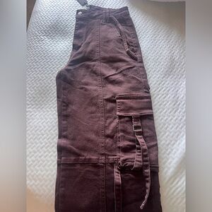 Fashion Nova Chocolate Brown Cargo Pants